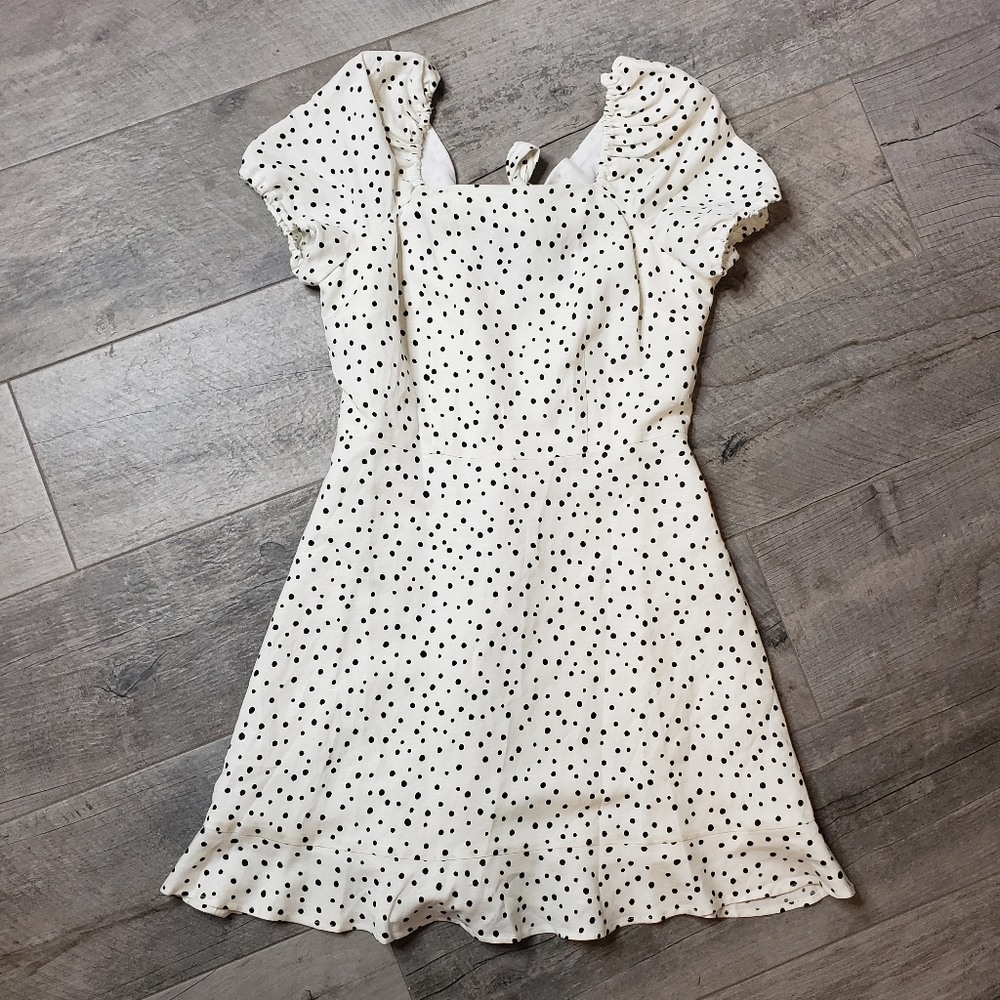 Loft Petite Polkadotted Dress
